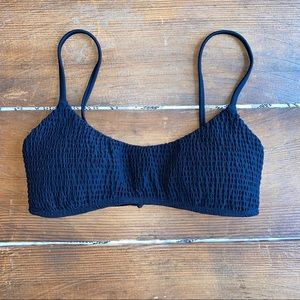 HOLLISTER | Smocked Scoop Bikini Top